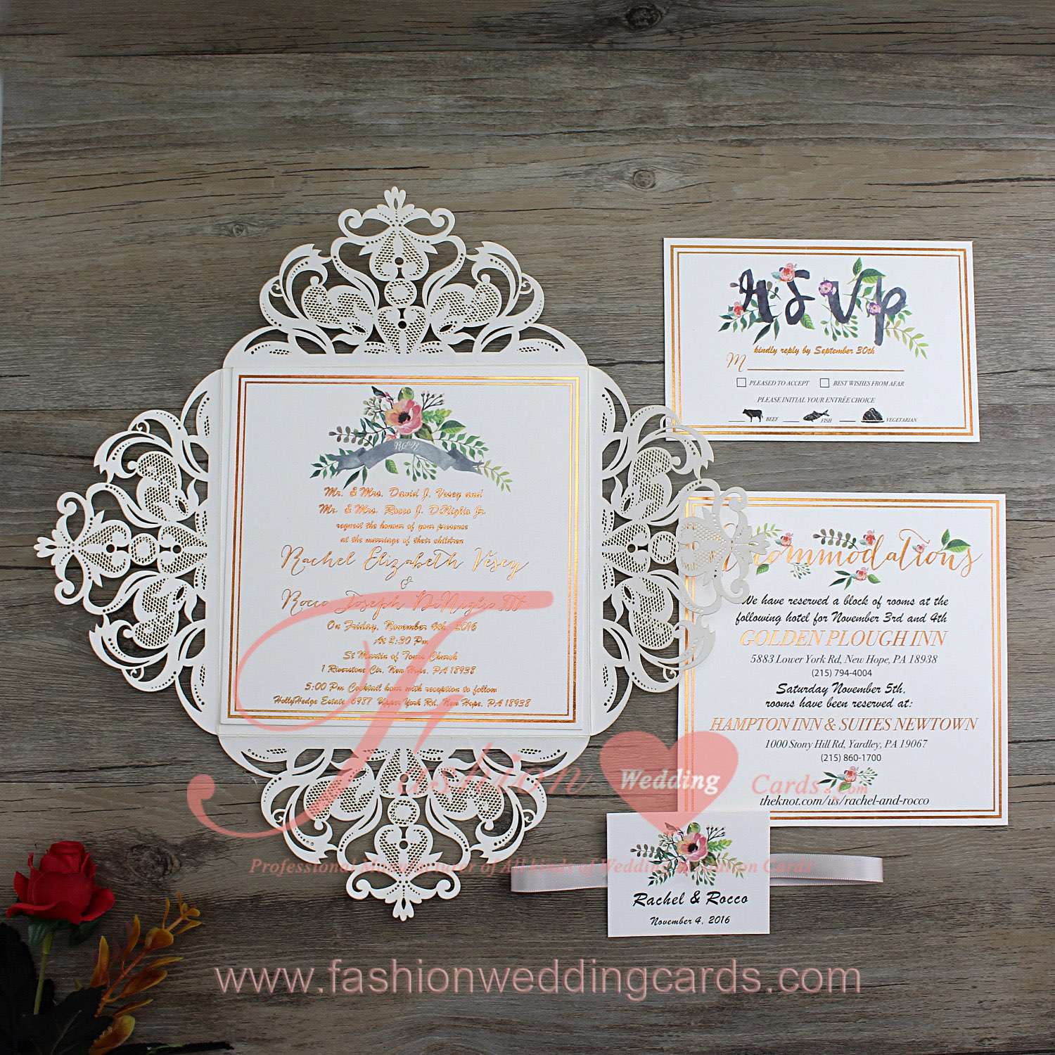 Fancy Cheap Laser Cut White Wedding Invitations Sleeves